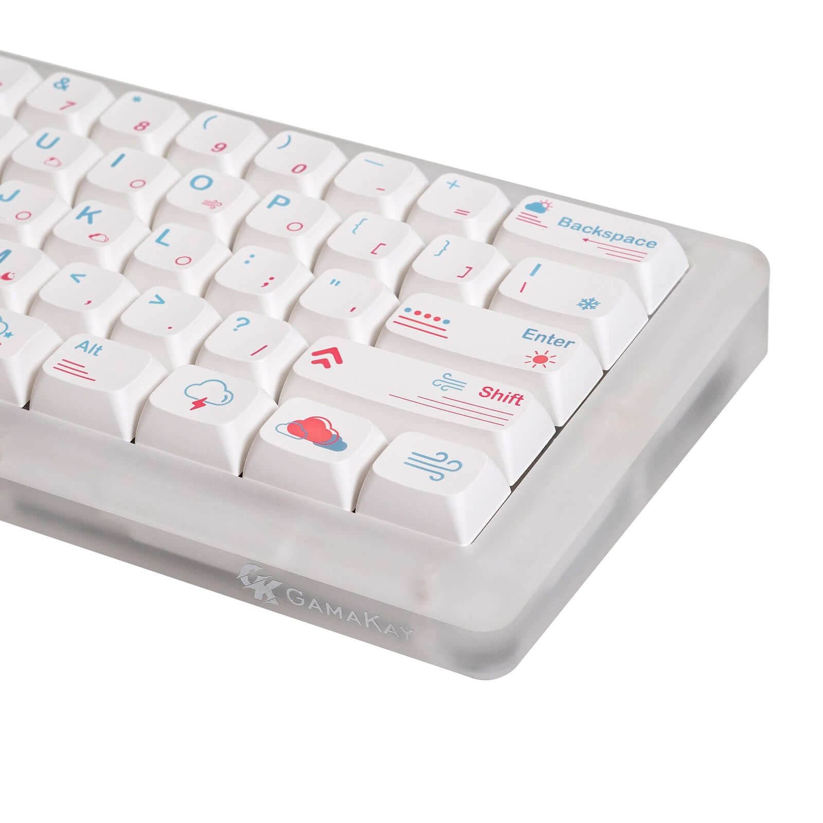 Gamkay k61pro 60 percent mechianical keyboard with weather keycaps