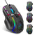 HXSJ S700 10 Keys Wired RGB Gaming Mouse with 6 Adjustable 1200-12800DPI RGB Light Effect Wide Compatibility