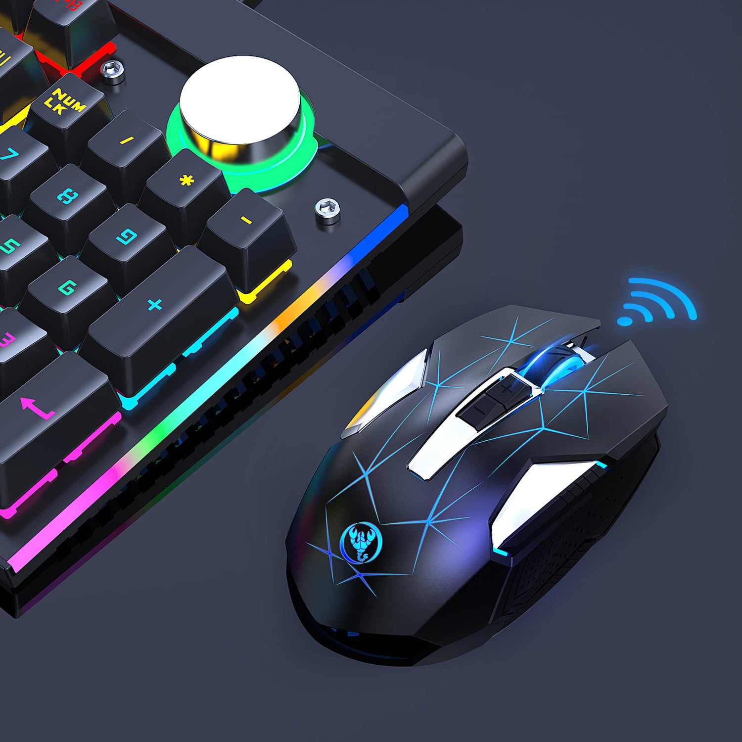 HXSJ T300 2.4G Wireless RGB Gaming Mouse