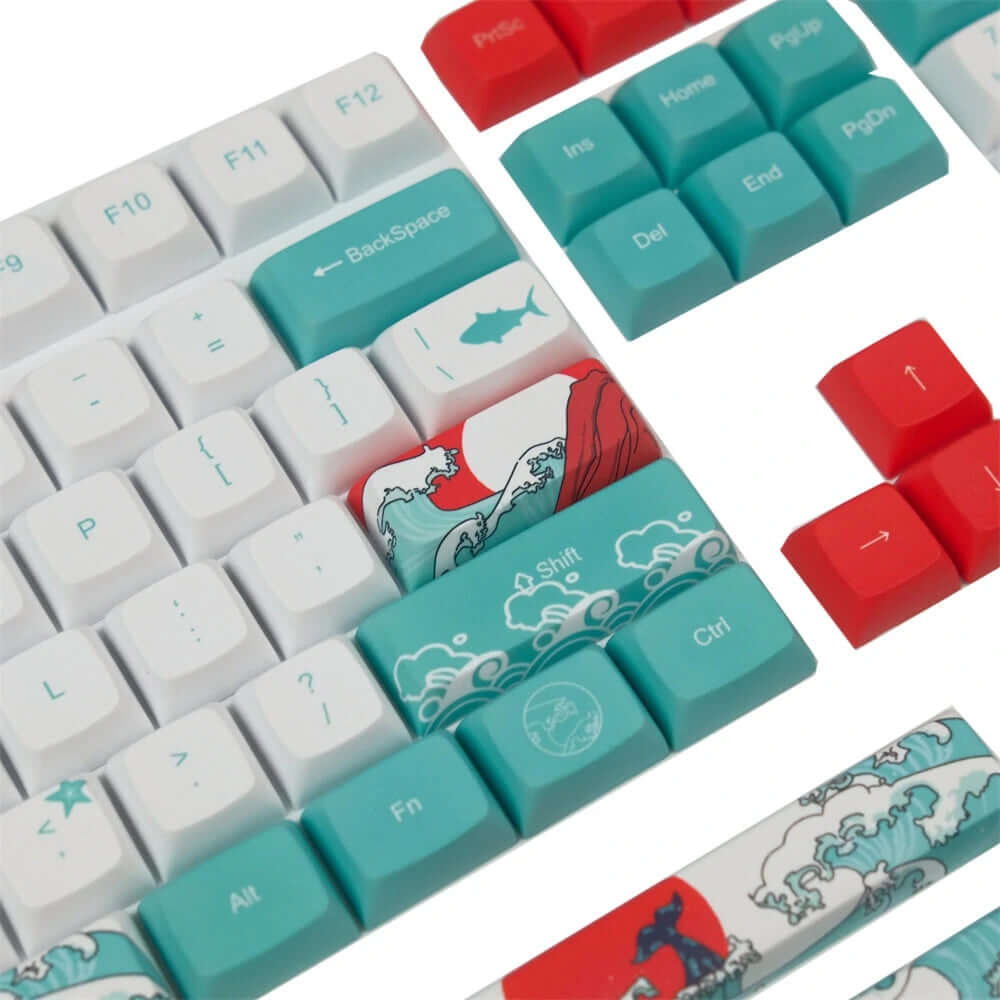 Coral Sea Keycap Set XDA 128 Keys