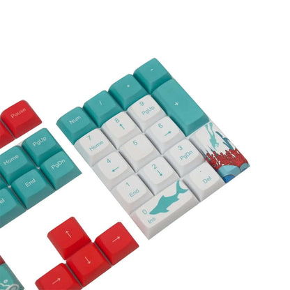 Coral Sea Keycap Set XDA 128 Keys