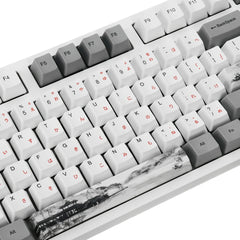 Chinese Ink Painting PBT Keycap Set OEM Profile 134 Keys