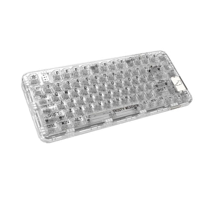 Gamakay G75 75% Gasket-mount RGB Mechanical Keyboard- Color Silver with Transparent Chassis