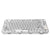 Gamakay G75 75% Gasket-mount RGB Mechanical Keyboard- Color Silver with Transparent Chassis