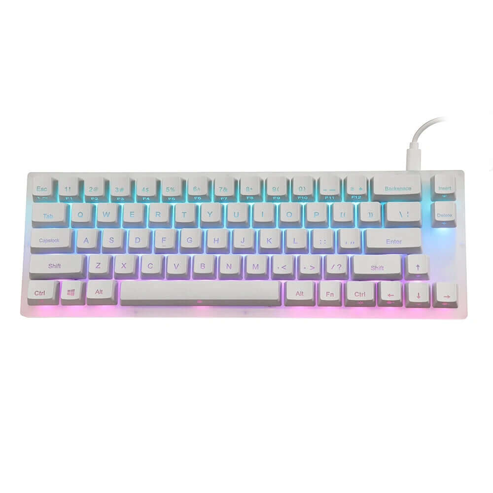 GamaKay K66 Mechanical Keyboard - Compact 60% RGB Gaming Keyboard with Hot-Swappable Gateron Switches