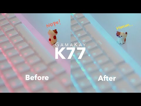 This is the review of the Gamakay K77 mechancial gaming keyboard. In this video , the review to show you the keyboard&